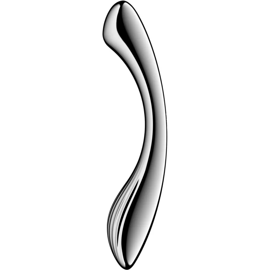 Satisfyer Pure Gravity 1 Dubbelsidig Dildo i Rostfritt Stål