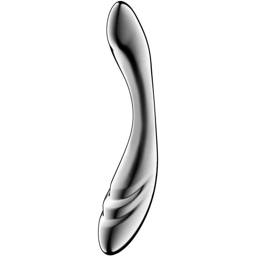 Satisfyer - Pure Gravity 3 Dubbelsidigt Dildo i Rostfritt Stål