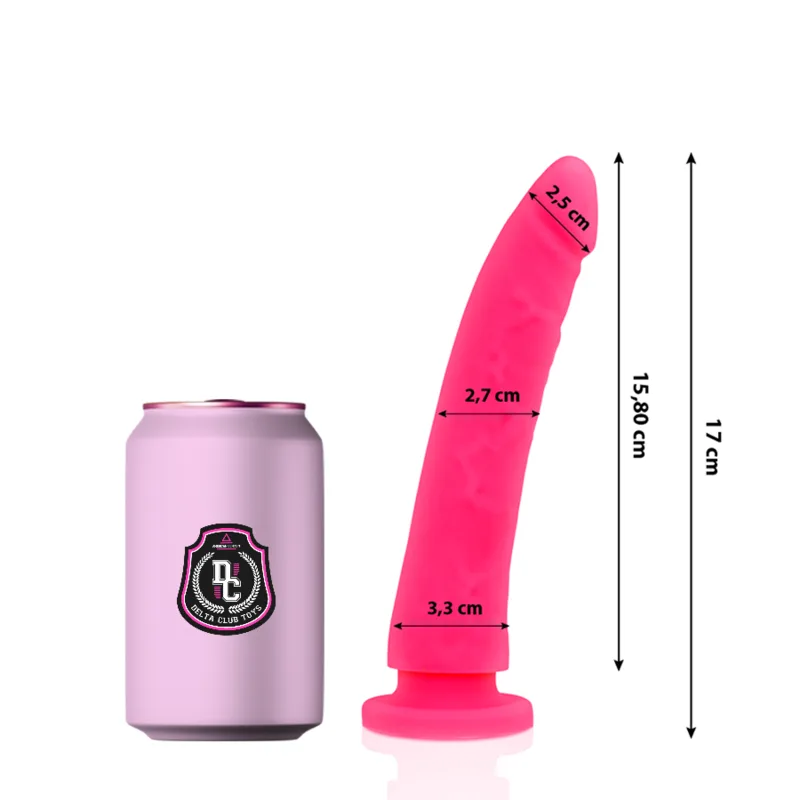 Delta Club - Rosa Dildo i Medicinskt Silikon 17 cm x 3 cm Diameter