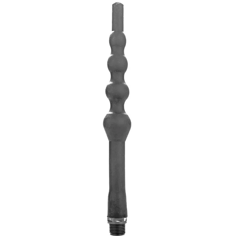All Black - Pärlad Silikon Anal Dusch Duschkoppsättning 27 CM