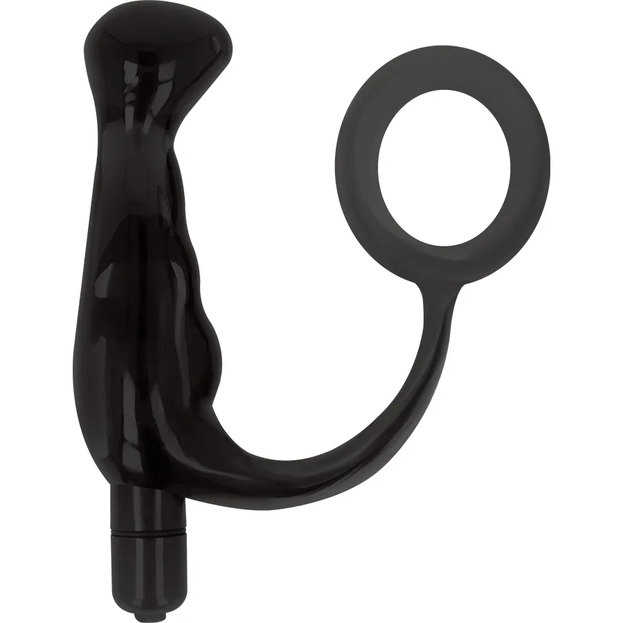 Addicted Toys - Prostatavibrerande Massager Svart 10 CM