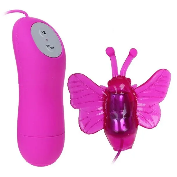 Baile Cute Secret Butterfly Klitorisstimulator Vibrator med 12 Vibrationsfunktioner