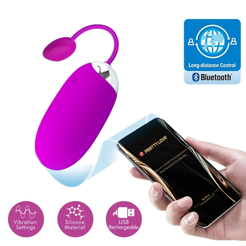 Pretty Love Abner App-Controlled Dual Stimulation Vibrating Egg