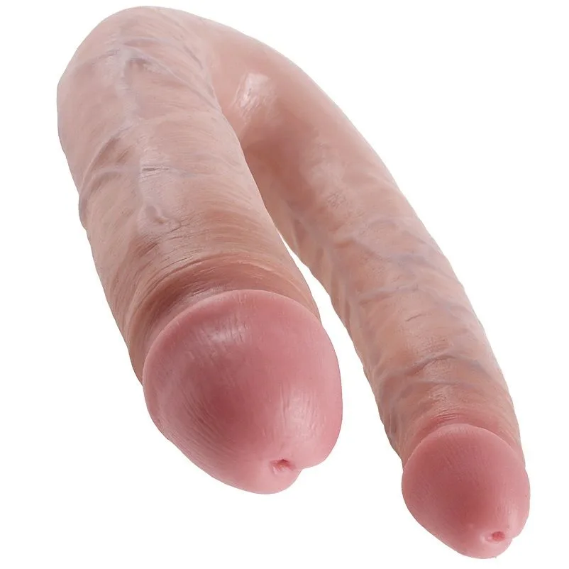 King Cock U-Shaped Double Penetration Dildo – Large Dual Stimulation – 17.8 cm
