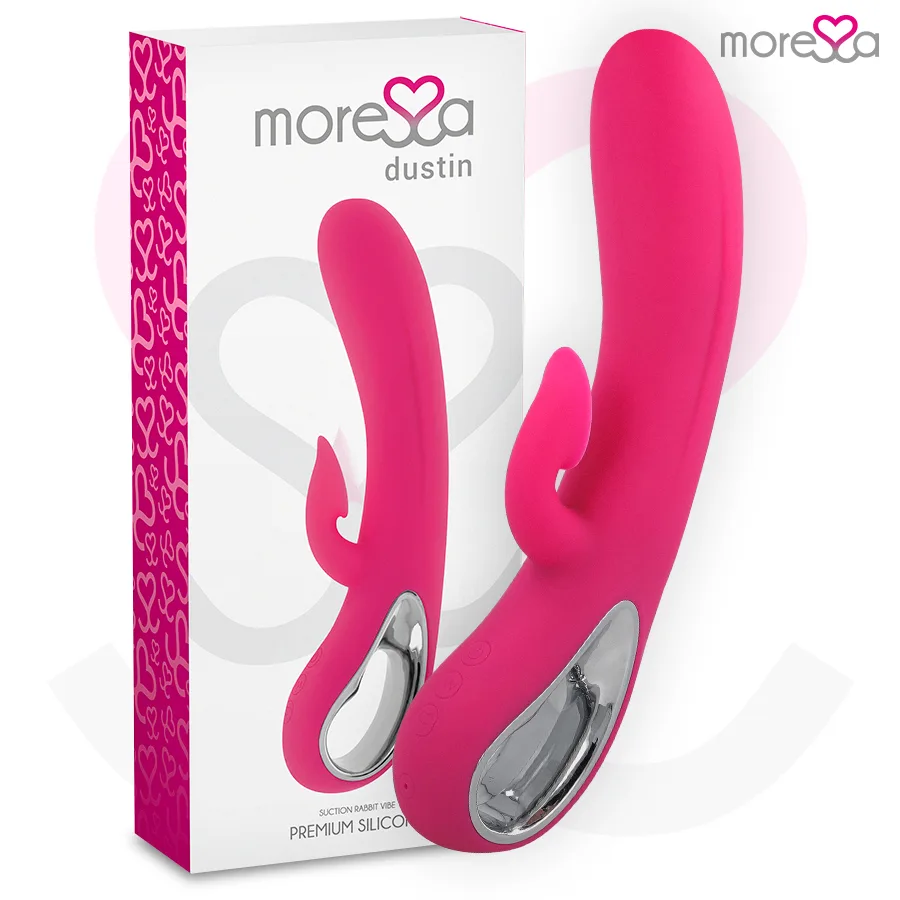 Moressa Dustin Clitoral Suction & Dual Stimulation Rechargeable Rabbit Vibrator – Premium Body-Safe Silicone
