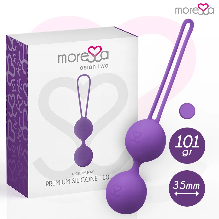Moressa - Osian Two Premium Lilasilikon Bäckenbottenträning Kegelkulor