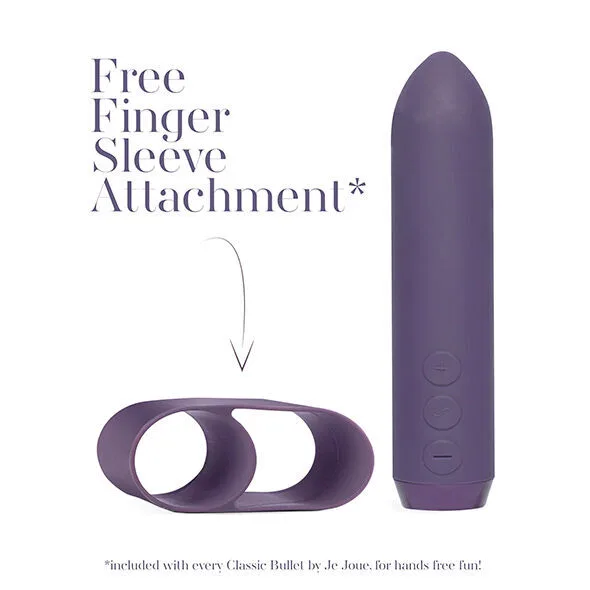 Je Joue - Classic Bullet Vibrator with Finger Sleeve Attachment