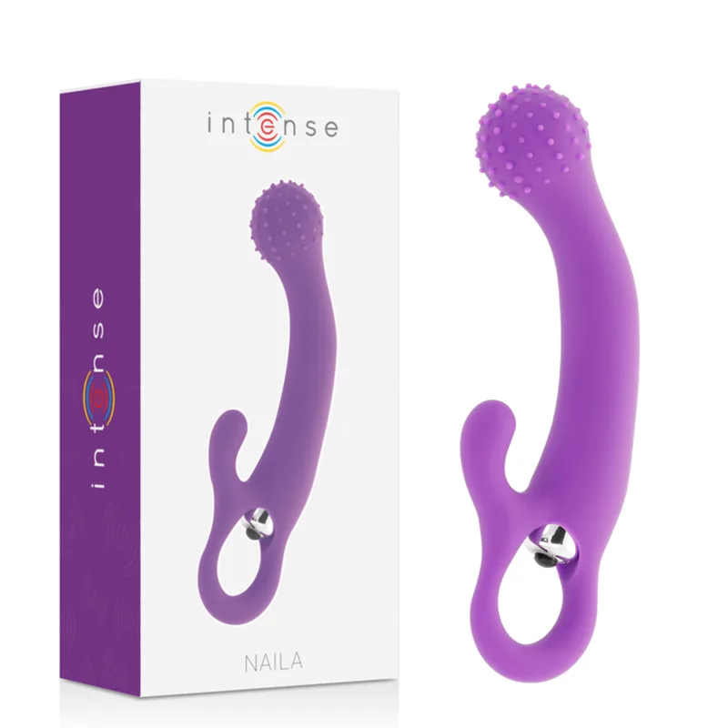 Intense Naila Vibrerande Silikon G-Punkts- & Klitorisstimulator – Lila