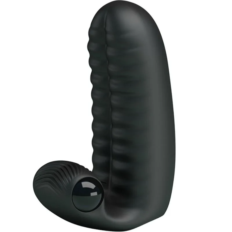 Pretty Love - Abbott Svart Fingerstimulator Tumvibrator