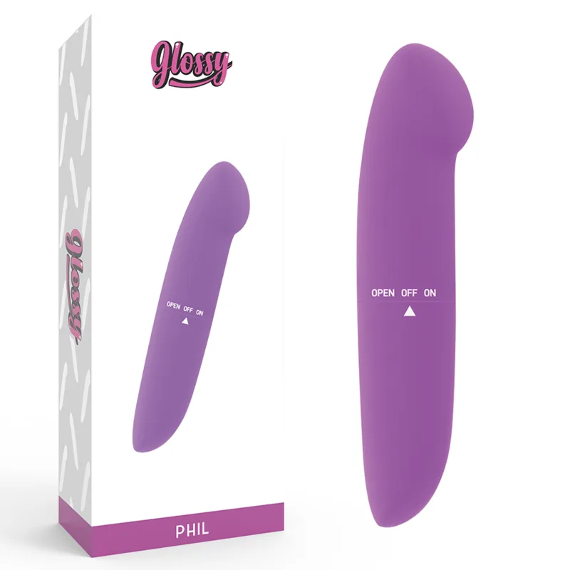 Glossy Phil Kompakt Vibrator – Lila