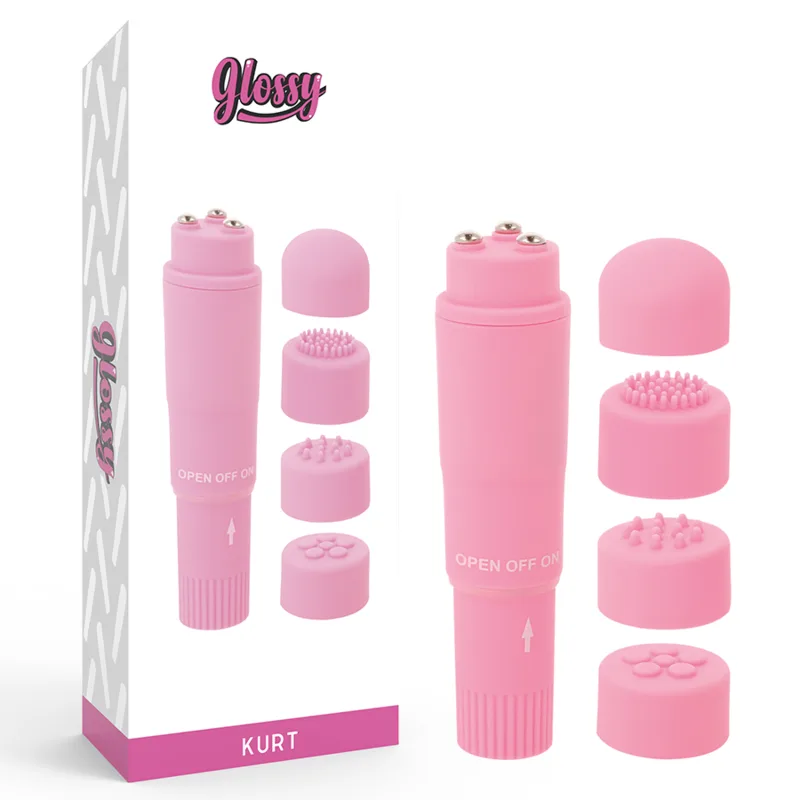 Glossy Kurt Pocket Personal Massager – Pink