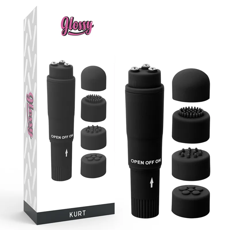 Glossy Kurt Pocket Massager – Multi-Speed Personal Stimulator in Black