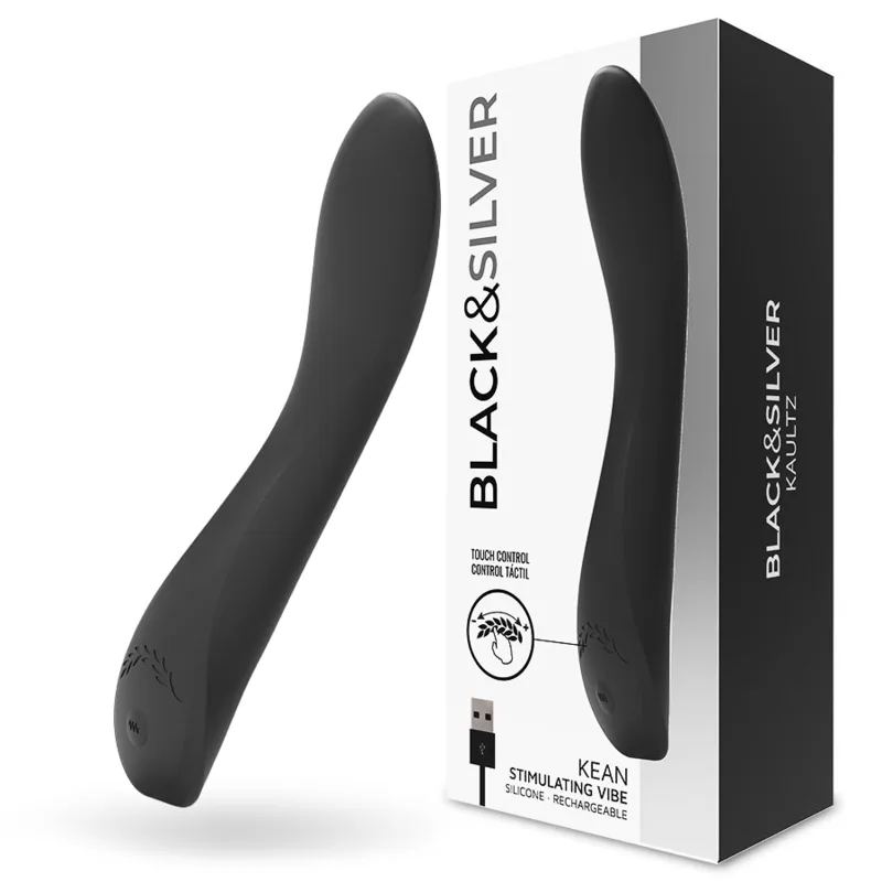 Black & Silver – Kean Touch Control Uppladdningsbar Vibrator