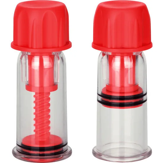 CalExotics - COLT Red Nipple Suction Cups | Sensitivity-Enhancing Nipple Play Cups