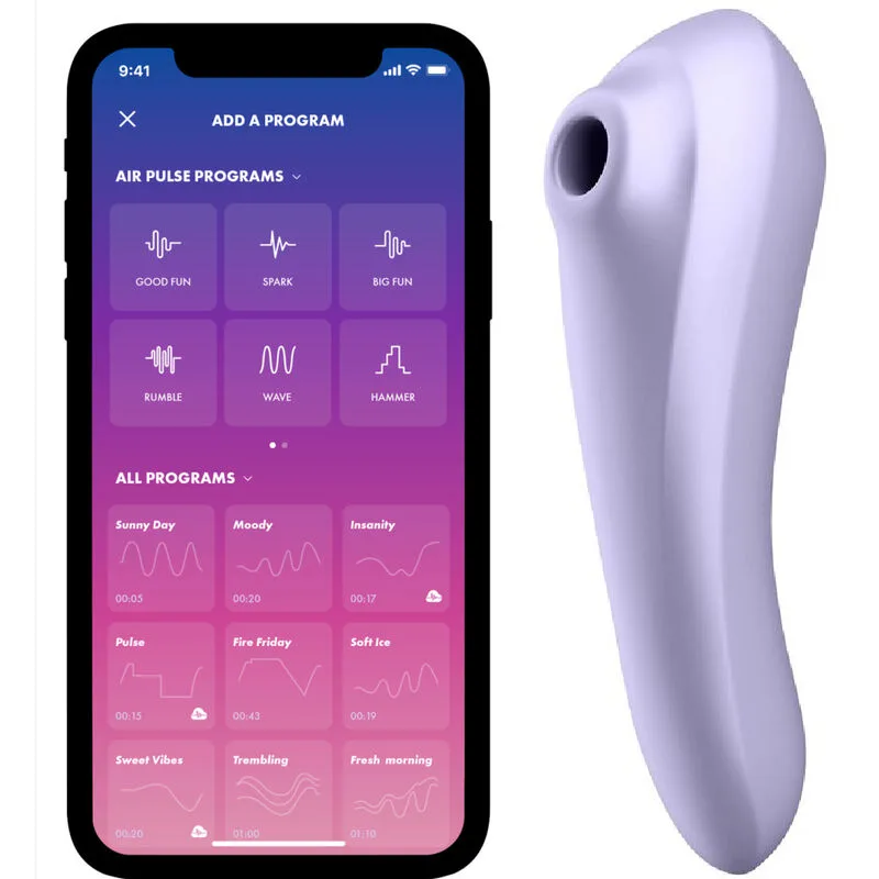 Satisfyer Dual Pleasure Air Pulse & G-Spot Vibrator – Mauve