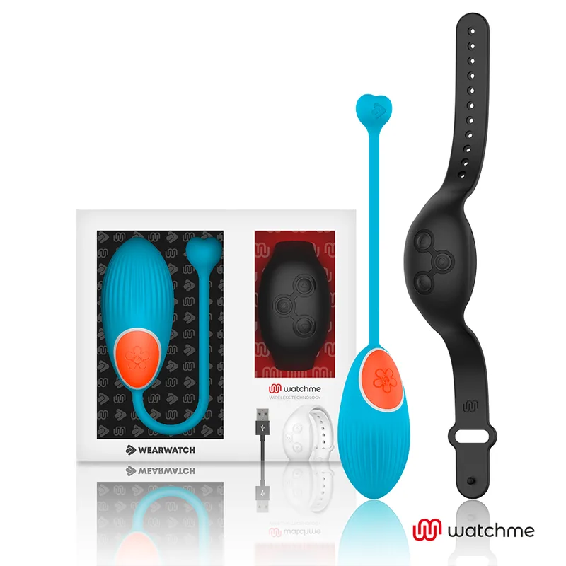 Wearwatch Remote Control Vibrating Egg – WatchMe Technology – Blue & Jet Black