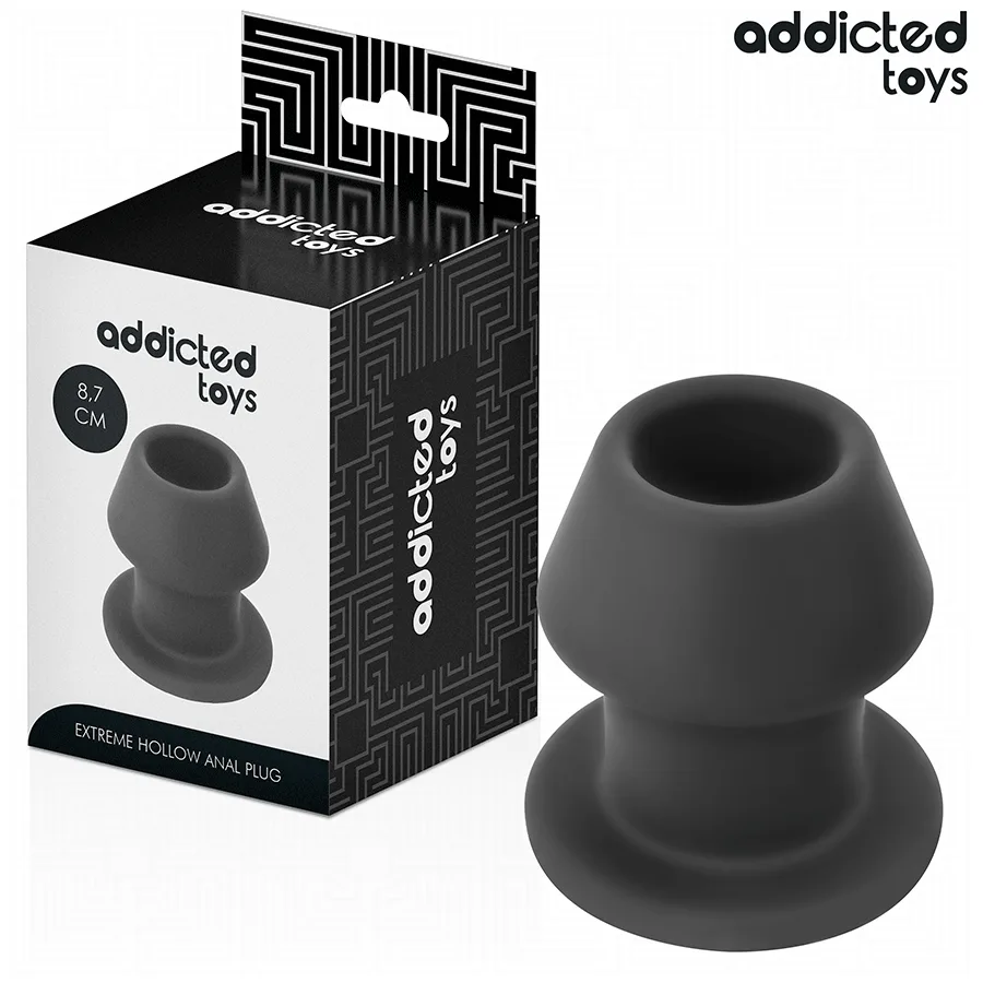 Addicted Toys - Extrem Ihålig Analplugg i Medicinskt Silikon | Storlek M | 8,7 cm