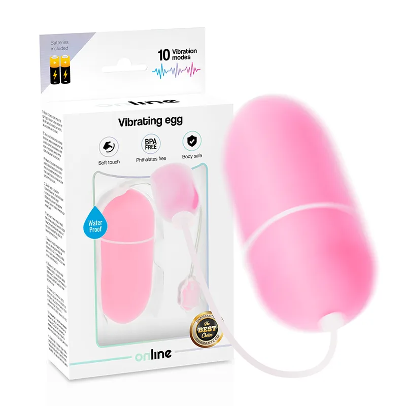 Online - Waterproof Vibrating Egg - Pink