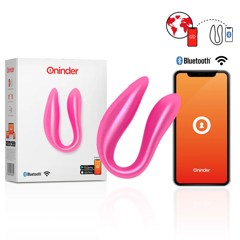 Oninder Lisboa Rosa G-punkts- & Klitorisstimulator – Gratis App Ingår