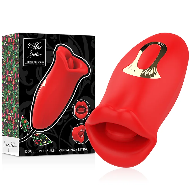 Mia Sicilia Double Pleasure Vibrerande och Stimulerande Dubbelfunktionsenhet