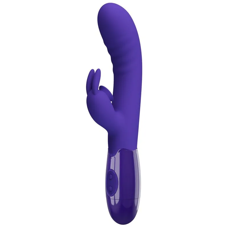 Pretty Love - Cerberus Dual Stimulation Rabbit Vibrator in Violet