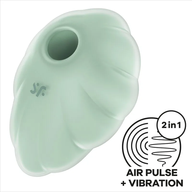 Satisfyer - Cloud Dancer Grön Luftpuls & Vibrationsstimulator