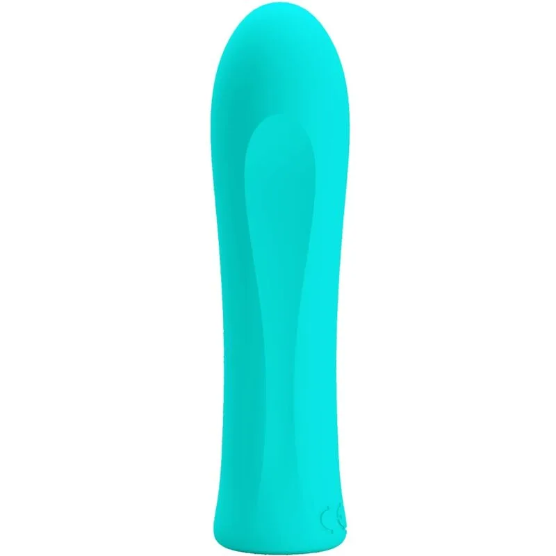 Pretty Love Alfreda Super Power Uppladdningsbar Silikon Vibrator – Aqua Green