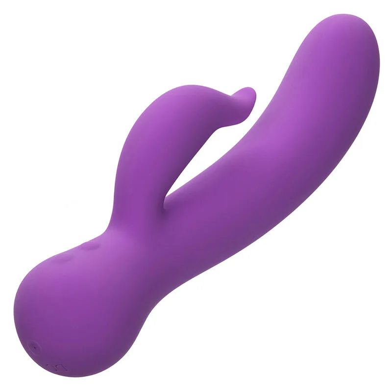 Calexotics - First Time Rechargeable Dual Stimulation Vibrator - Lila