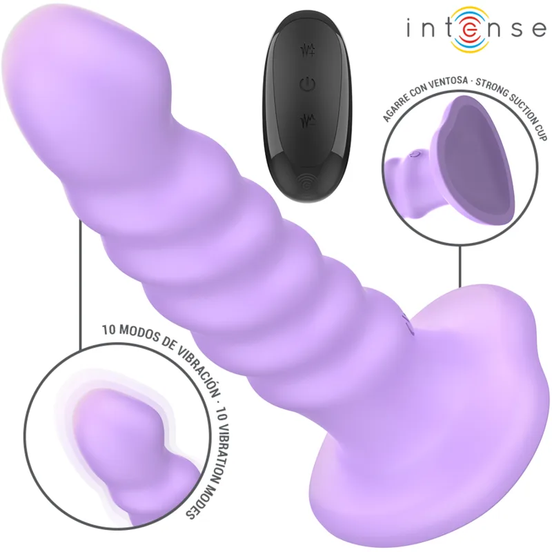 Intense – Brenda Spiraldesignad Vibrator Storlek M | 10 Vibrationsmodi | Fjärrkontroll | Lila