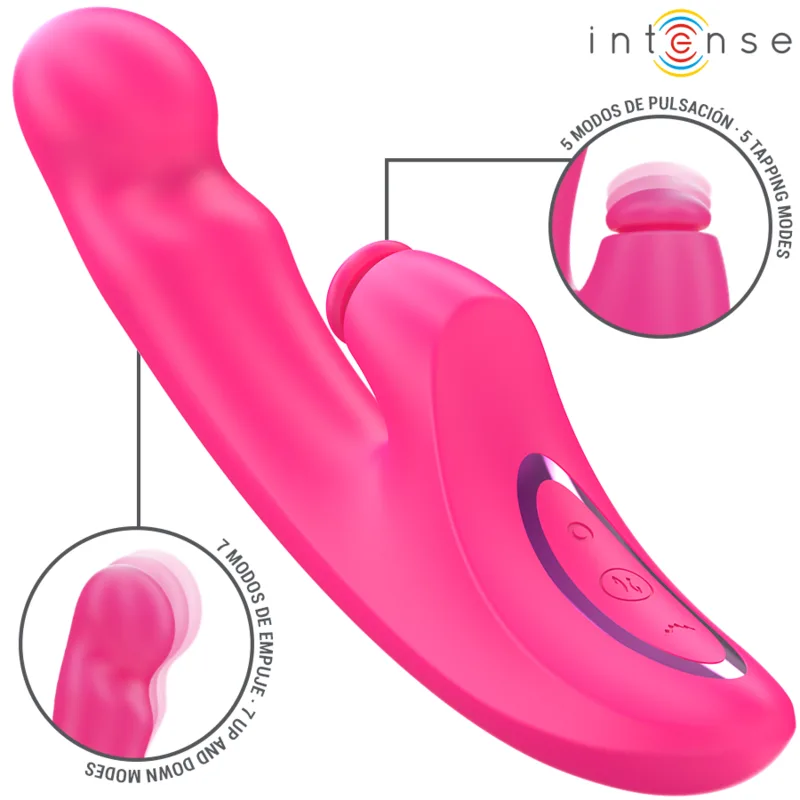 Intense - Emi 3-i-1 Multifunktionell Vibrator | 13,5 cm | 10 Vibrationsmodi | Rosa