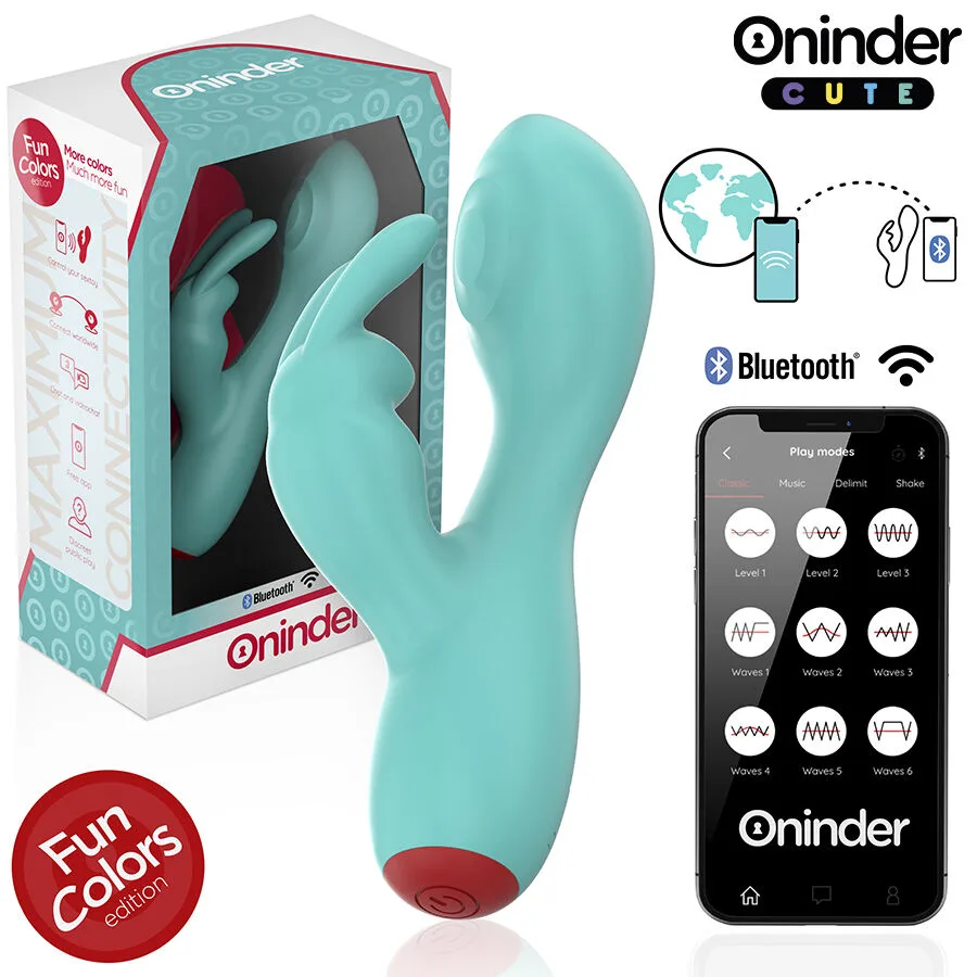 Oninder Cute - Love Bunny G-Spot och Klitorisvibrator - Gratis App Ingår