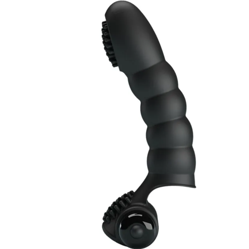 Pretty Love Alexander Fingervibrator – 10 Vibrationsmodi | Silikon | Svart