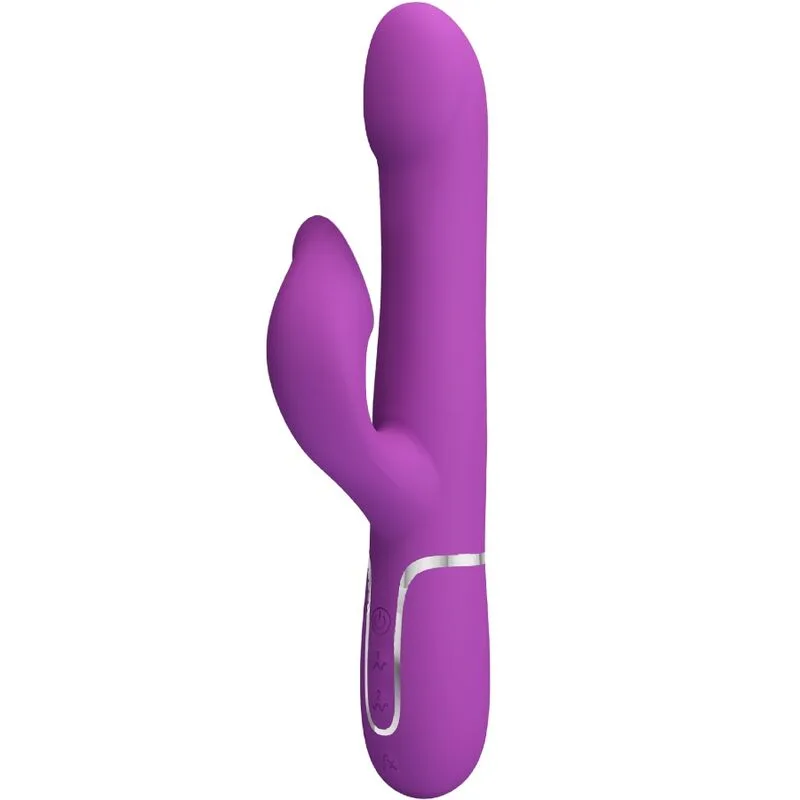 Pretty Love 4-i-1 Multifunktions Rabbit Vibrator & Dubbelstimulerare – Lila