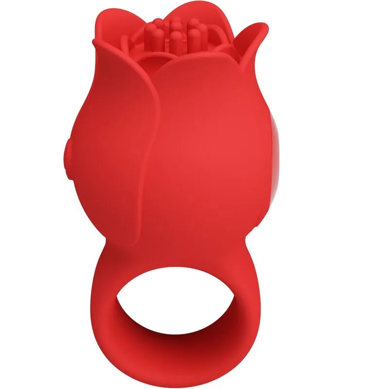 Pretty Love Jae Rosenformad Fingervibrator | 10 Vibrationsmodi | Röd