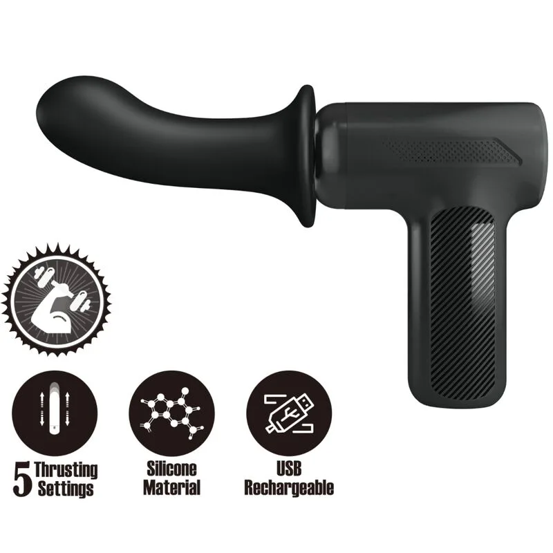Pretty Love DJ Doctor Personlig Massager – 5 Thrustinställningar – Svart