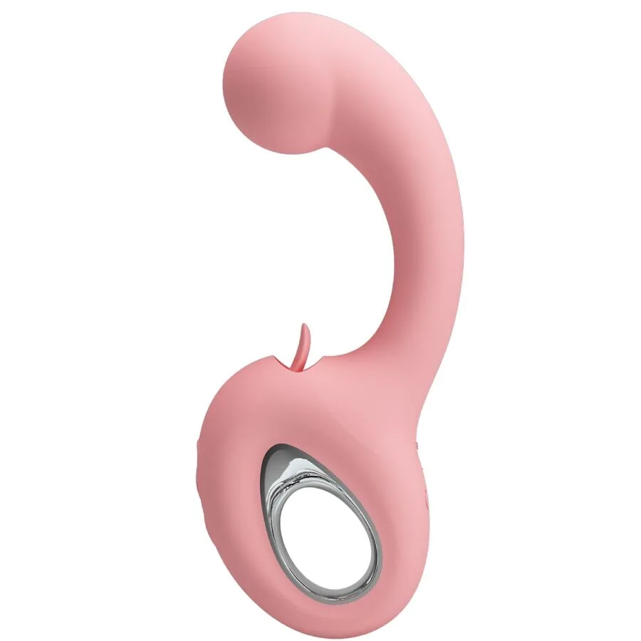 Pretty Love Erynnyes Dual-Stimulation G-Spot Vibrator & Klitorisstimulator – 10 Vibrationsmodi | Rosa