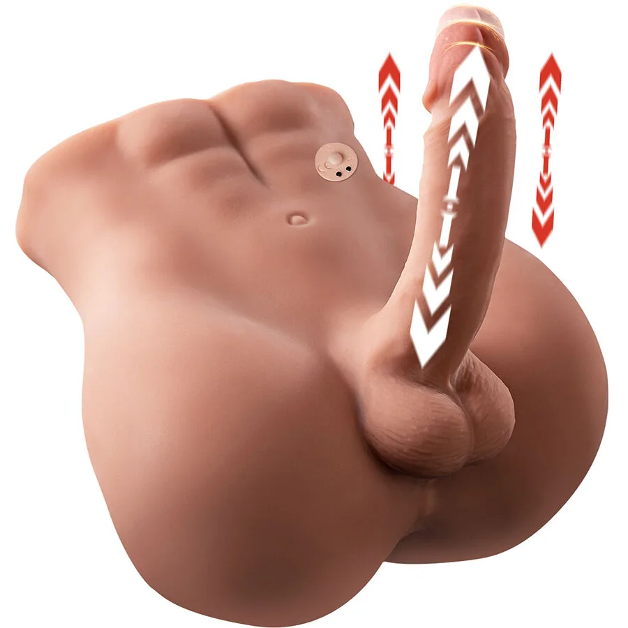 Xise Bertlett Realistisk Dildo & Anal Masturbator med Stötfunktion – 18 cm