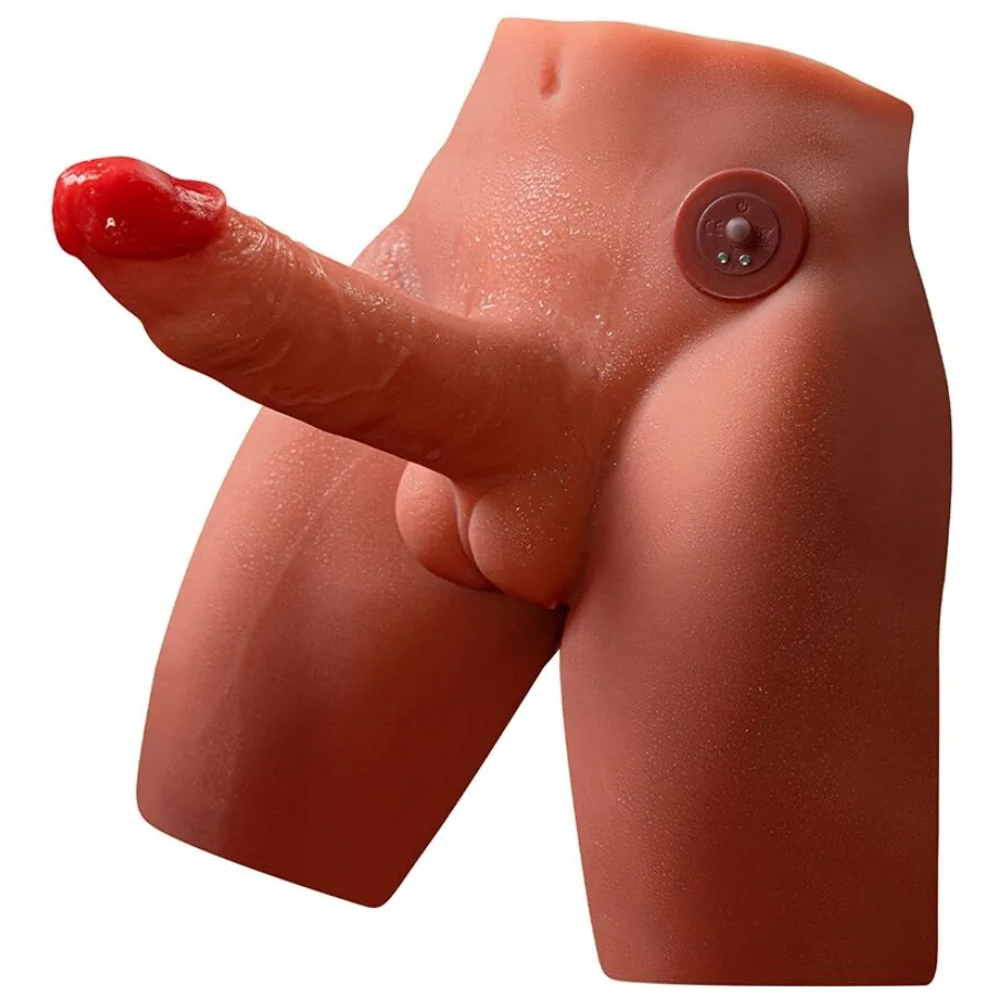 Xise Jason Realistisk Dildo Masturbator med Stöt- och Vibrationsfunktioner – 17 cm