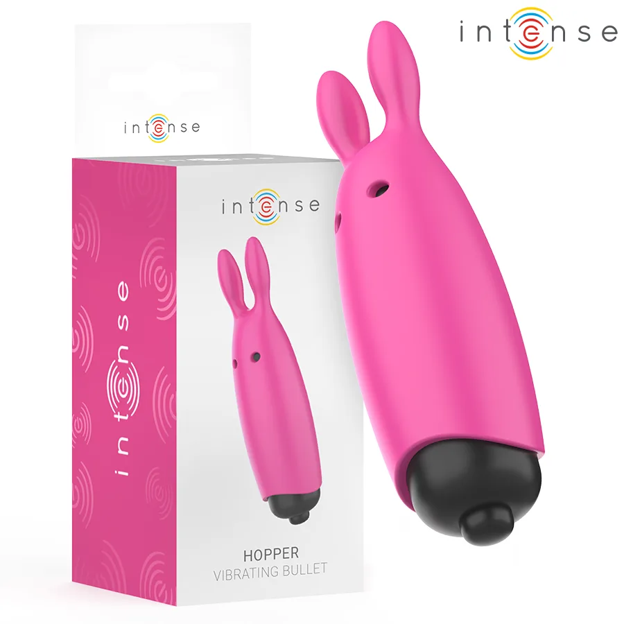 Intense Hopper Rosa Vibrerande Bullet – Kompakt Klitorisstimulator (8,3 x 2,4 cm)