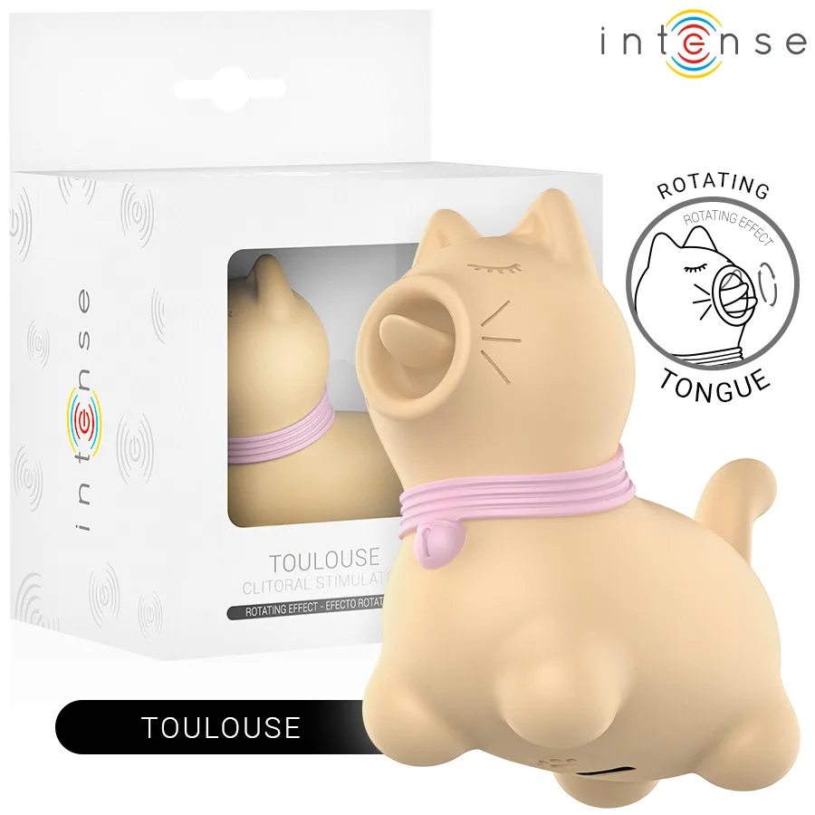Intense - Toulouse 360° Rotating Tongue Clitoral Stimulator – Yellow