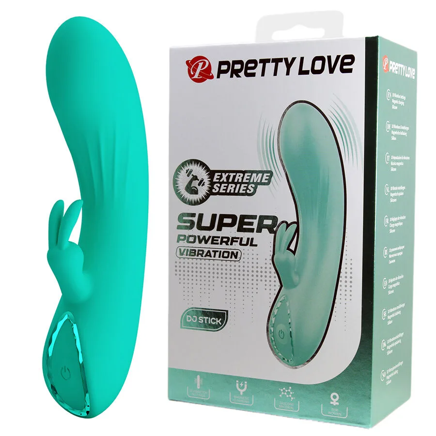 Pretty Love DJ Stick G-Spot Turkos Vibrator – Extreme Series Dubbelstimulerande Vibrator