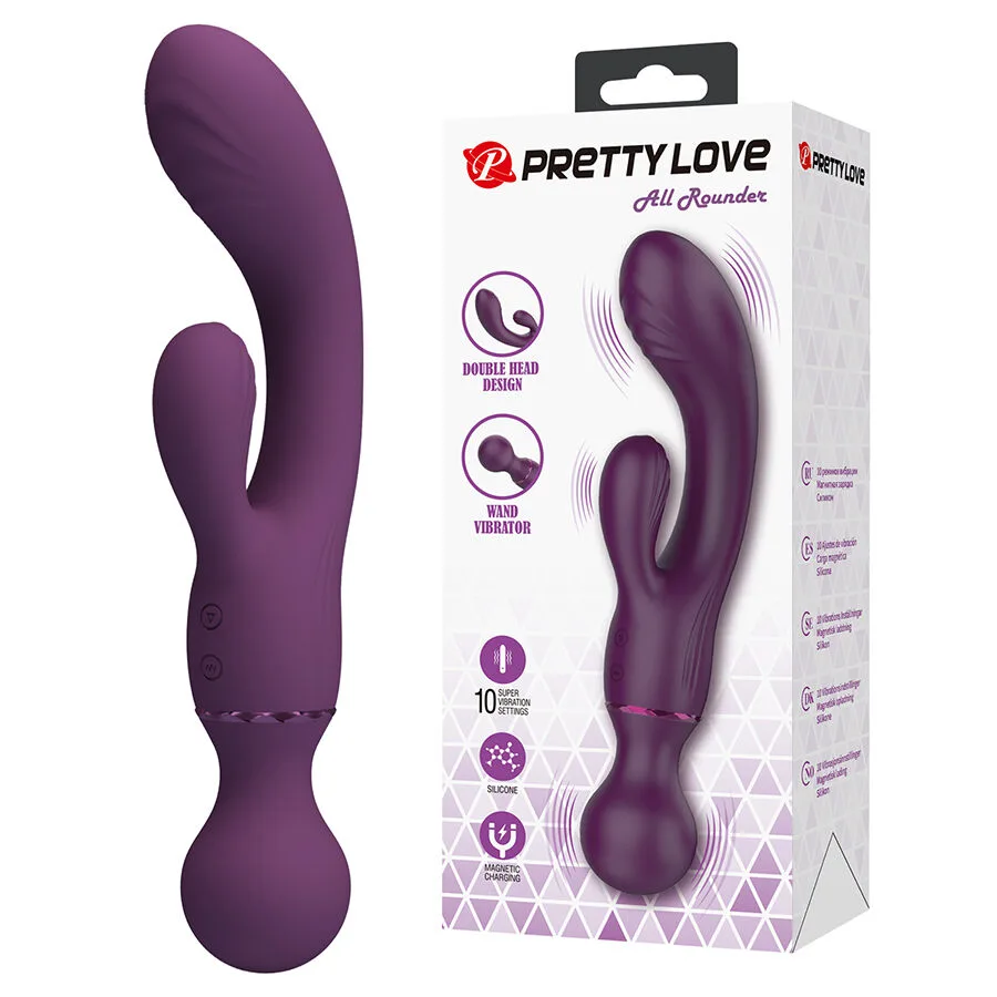 Pretty Love - All Rounder Lila Dual-Stimulerings Vibrator för G-punkt & Klitoris