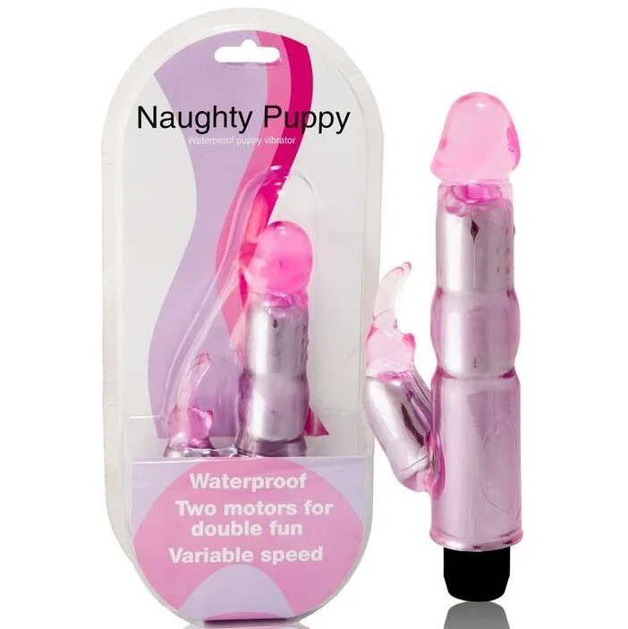 Baile - Dubbelmotors Jelly-Vibrator med Justerbar Klitorisstimulator