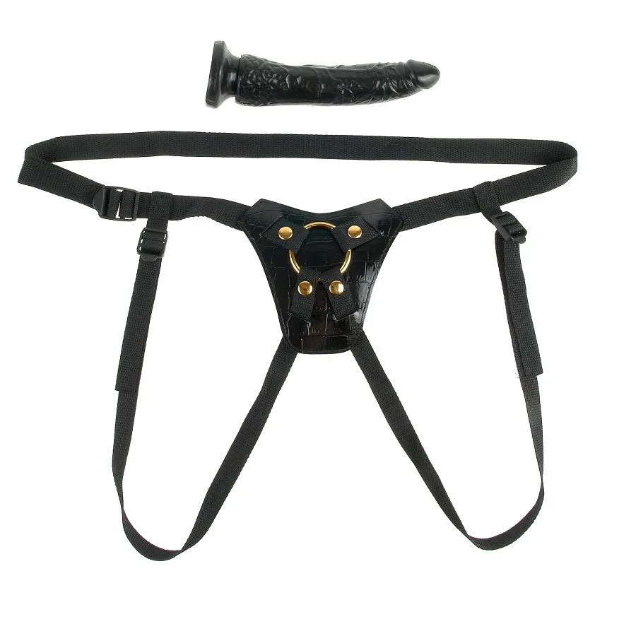 Fetish Fantasy Gold - Designer Strap-On Harness with Realistic Dildo