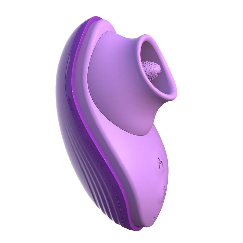 Fantasy for Her - Silicone Fun Tongue Vibrator med Värmefunktion - Lila