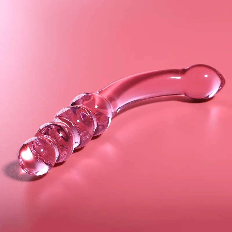 Nebula Series by Ibiza - Modell 14 Borosilikatglas Dildo Rosa 18.5 CM -O- 3 CM