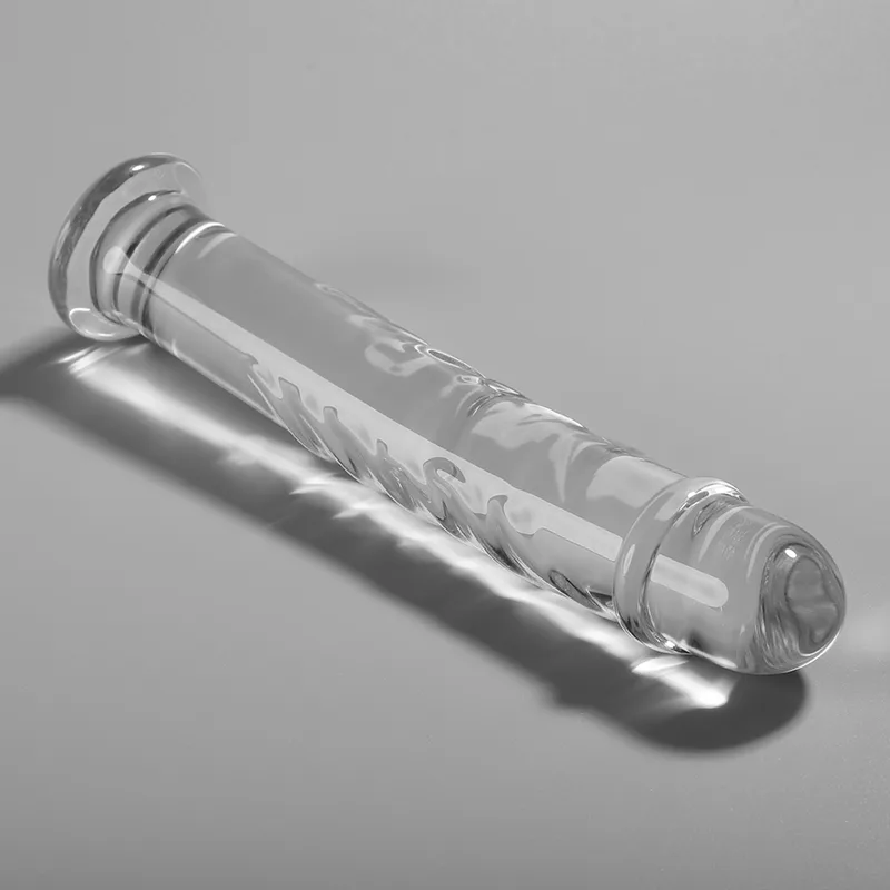 Nebula Series by Ibiza – Model 16 Borosilicate Glass Dildo, Clear, 18.5 cm x 3 cm