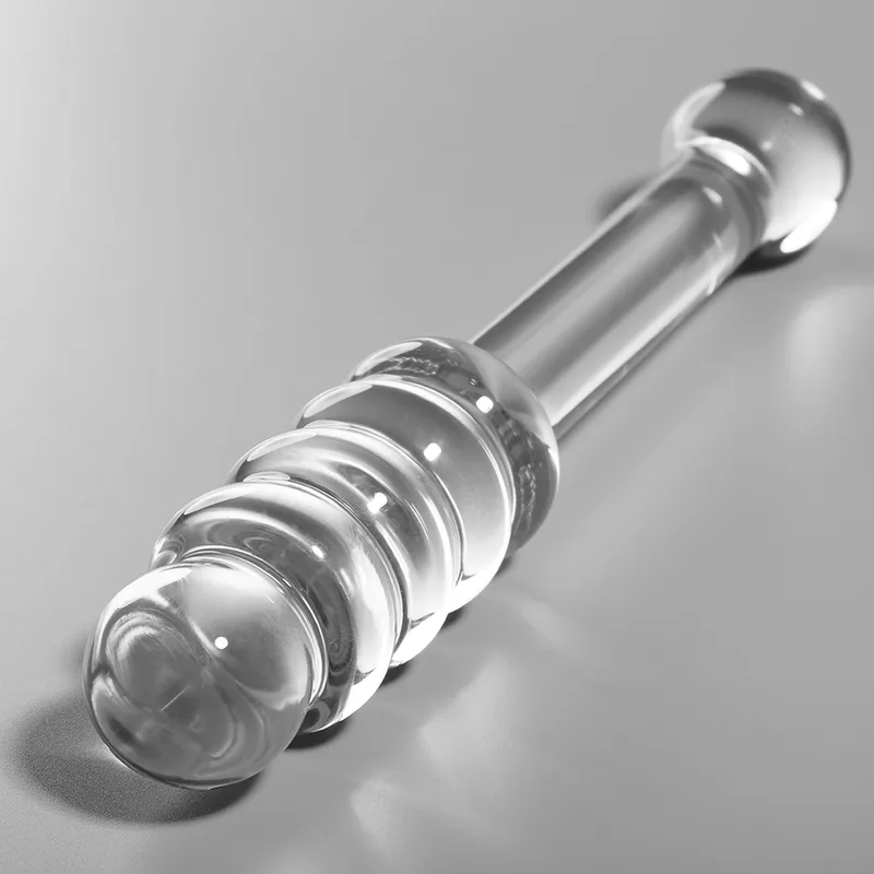 Nebula Series by Ibiza – Modell 20 Borosilikatglas Dildo, Klar – 20,5 cm Längd, 3 cm Diameter