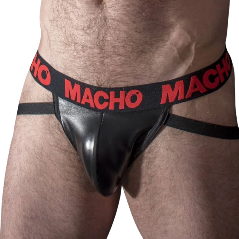 Macho MX25RC Jock Strap – Red Faux Leather | XL