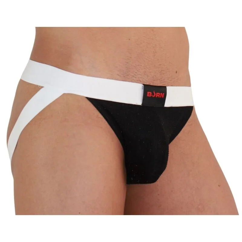 BURN 004 Jock Shiny – Men's Designer Jockstrap in White | Size XL